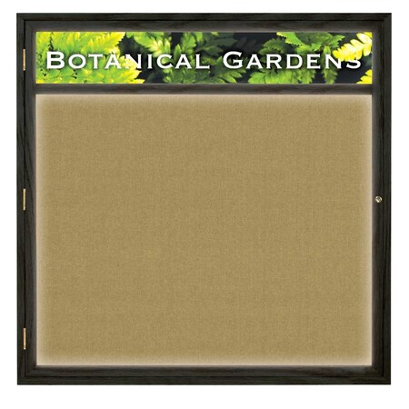 United Visual Products Open Faced Traditional Corkboard, 36x24" UV641A-WHITE-DBURGU